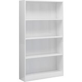 Furnova Knjižna omara 4-nadstropna visok sijaj bela 80x24x142 cm, (21932530) | Shoptok.si