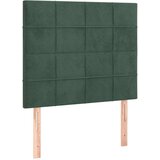  Posteljni okvir z vzglavjem temno zelen 90x190 cm žamet, (20905296) | Shoptok.si
