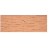  Zidna polica za umivaonik od čelika i masivne bukovine Smeđa 150 x 55 x 2.5 cm | Shoptok.si