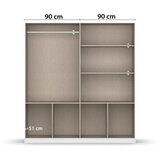 Rauch Möbel omara s klasičnimi vrati, siva, hrast artisan | Shoptok.si