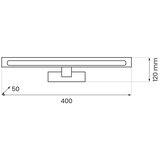  LED osvetljenje za kupatilska ogledala KLIMT LED/8W/230V 3000/4000/6000K 40 cm IP44 sjajni hrom | Eponuda.com