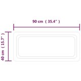  LED kopalniško ogledalo 90x40 cm, (20798527) | Shoptok.si