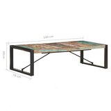  Stolić za kavu 140 x 70 x 40 cm od masivnog obnovljenog drva | Eponuda.com
