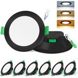 ALUSSO 6x 85mm LED vgradni reflektorji s 3 barvnimi temparaturami - 7 W Cene
