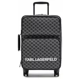Karl Lagerfeld Majhen mehki kovček 235W3014 Črna