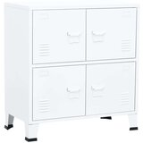 vidaXL Industrijski ormarić za spise bijeli 75 x 40 x 80 cm čelični | shoptok.hr