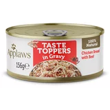 Applaws Taste Toppers u umaku 6 x 156 g - Piletina s govedinom