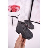 Boto Children's Lace-up Snow Boots Insulated With Fur Grey Hunter | ePonuda.com