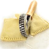Eva Dvojno kolesce za zapiranje testa 23,5x7cm / inox, les, (5000200186) | Shoptok.si
