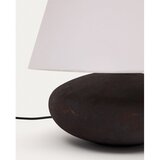 Kave Home Crno-bijela stolna lampa s tekstilnim sjenilom (visina 35 cm) Nessi – | shoptok.hr