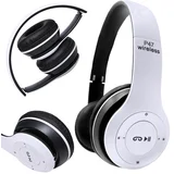 Bluetooth brezžične slušalke bele FM SD MP3 + mikrofon, (20376520)