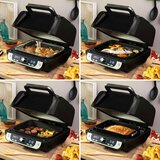  Friteza na Zrak s Roštiljem Priborom i Kuharicom InnovaGoods Fryinn 12-in-1 6000 Crna Čelik 3400 W 6 L | shoptok.hr