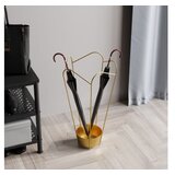 Opviq stalak za kisobrane 60cm, zlatne boje | Eponuda.com