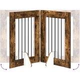  Vrata za pse z stojali 2 pcs Dimljen hrast 60 x 80 cm, (5000232735) | Shoptok.si