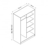 Hanah home garderober kale white 2306