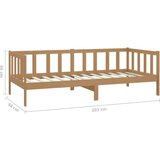  Dnevni ležaj s madracem 90x200 cm boja meda od masivne borovine | shoptok.hr