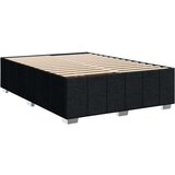 vidaXL Krevet s oprugama i madracem crni 140x200 cm od tkanine | shoptok.hr