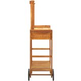  Vrtna kuhinjska kolica od bagremovog drva 92 x 43,5 x 141,5 cm | Eponuda.com