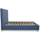 Scandic Plavi tapecirani bračni krevet s prostorom za odlaganje s podnicom 180x200 cm Bee – | shoptok.hr