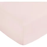Rožnata napenjalna rjuha iz bombažnega satena 150x200 cm Cotton Sateen –