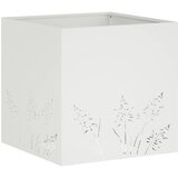  Vrtna saksija 2 kom. Bijela 50 x 50 x 49 cm Čelična vrata | shoptok.hr