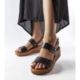 Gemre Black wedge sandals Pogibonsi | Shoptok.si