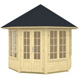 Male kuće Drvena vrtna kuća LOUISE 4 F Ø 300 cm sa šindrom | shoptok.hr