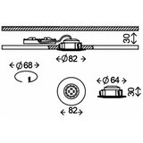 BRILONER 8312-019 - Kupatilsko ugradno LED stropno svetlo/5W/230V IP23 | Eponuda.com