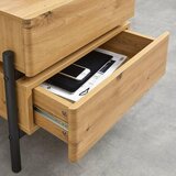 Bessagi Home nočna Omarica Jasmina, Barva Hrasta, Črna | Shoptok.si