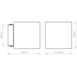Sollux SL.1840 - zidno spot svetlo orbis 1xG9/8W/230V beton/krem | Eponuda.com