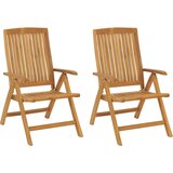 The Living Store Vrtni stoli s funkcijo nagiba 2 kosa tikovina - Vrtni Stol S Funkcijo Nagiba, (21460246) | Shoptok.si