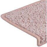 Prostirke za stepenice 15 kom 65x21x4 cm svijetlo ružičaste pravokutne rubove | Shoptok.si
