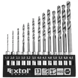 set 13 burgija 1,5-6,5mm 1/4" 11140