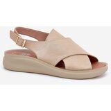 Boto Women's Sandals Made Of Eco Leather Gold Tosmelia | Shoptok.si