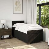 vidaXL Box spring postelja z vzmetnico črn 90x190 cm blago | Shoptok.si