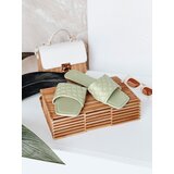 DStreet Klapki damskie SATELIVA zielone | Shoptok.si