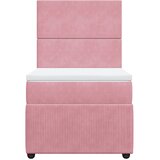  Box spring krevet s madracem ružičasti 80 x 200 cm baršunasti | shoptok.hr