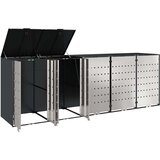  Skladištenje kanti za 3 kante Antracit 340 x 77.5 x 115.5 cm | shoptok.hr