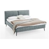 Meise M&amp;ouml;bel Modra oblazinjena zakonska postelja brez letvenega dna 200x200 cm Infinity &amp;ndash; Slike