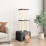  Penjalica za mačke sa stupovima za grebanje tamnosiva 133,5 cm | Eponuda.com