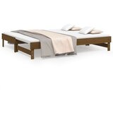  Dnevni ležaj na izvlačenje boja meda 2x(80x200) cm od borovine | shoptok.hr
