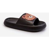 Boto FK1 Children's Lightweight Slippers With Bear Black Lindeheta | Shoptok.si