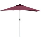  Vrtni suncobran Bordeaux Crvena 294 x 150 x 224 cm | shoptok.hr