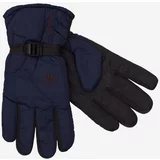 SHELOVET Navy blue men's winter gloves