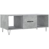 Maison Chic Klubska mizica - kavna mizica - Nizka mizica betonsko siva 102x50x40 cm inženirski les, (21754705) | Shoptok.si