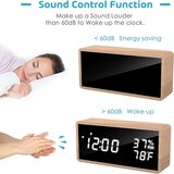 Venisymlis Bela Lesena Digitalna Budilka, Digitalna Ura S 3 Nastavitvami Alarma, Elektronska Budilka Z Napajanjem B, (22060534) | Shoptok.si