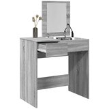 vidaXL Toaletna mizica z ogledalom siva sonoma 73x46,5x120 cm | Shoptok.si