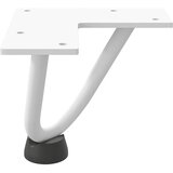  Noge s ukosnicama za stolić za kavu 4 kom. bijele 10 cm, puni čelik | shoptok.hr