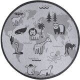 Hanse Home Sivi okrugli tepih ø 160 cm Animal World – | shoptok.hr
