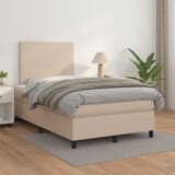 The Living Store Box spring postelja z vzmetnico kapučino 120x200cm umetno usnje - Box Spring Postelja, (21514401) | Shoptok.si